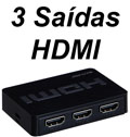 Switch HDMI 3 portas Multilaser WI290, controle remoto