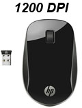 Mouse sem fio HP Z4000 1200dpi 2.4GHz bat: 18 meses USB#100